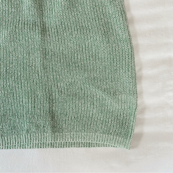 Tibi Light Green V-Neck Sweater - Picture 7 of 8